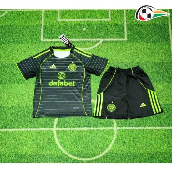 Camisa Celtic Reserva 2025/2026 Infantil Preto/Verde
