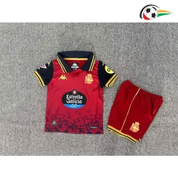 Camisa La Coruña Reserva 2025/26 Infantil com Patch da La Liga Vermelho