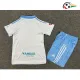 Camisa Real Zaragoza Titular 2025/26 Infantil com Patch da La Liga Branco/Azul