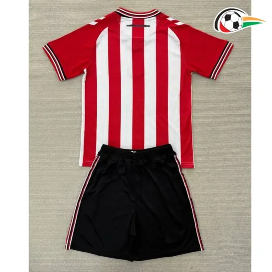 Camisa Sunderland AFC Titular 2025/2026 Infantil Vermelho/Branco