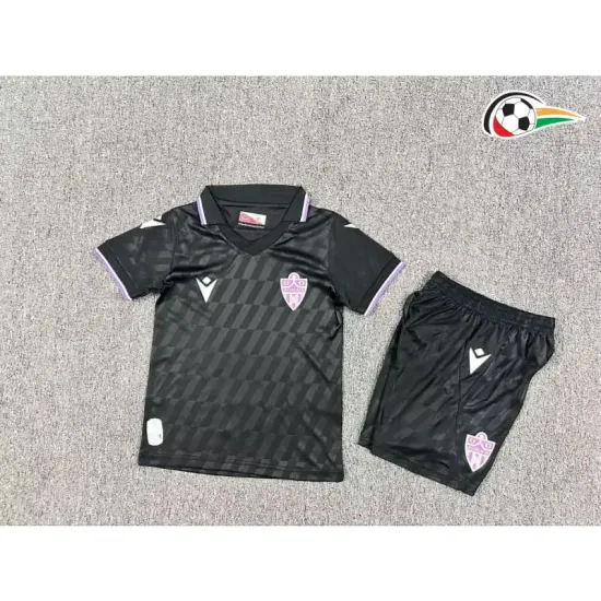 Camisa UD Almería Third 2025/26 Infantil Preto