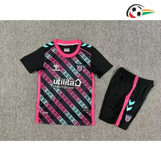 Camisa do Guarda-Redes Sunderland AFC 2025/26 Infantil Preto/Rosa