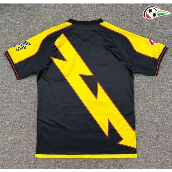 Camisa Rayo Vallecano Third 2025/26 Infantil com Patch da La Liga Preto