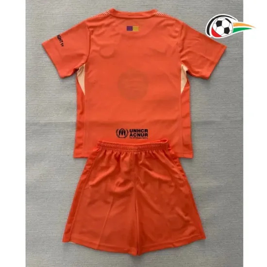 Camisa do Guarda-Redes Barcelona 2025/26 Infantil Laranja