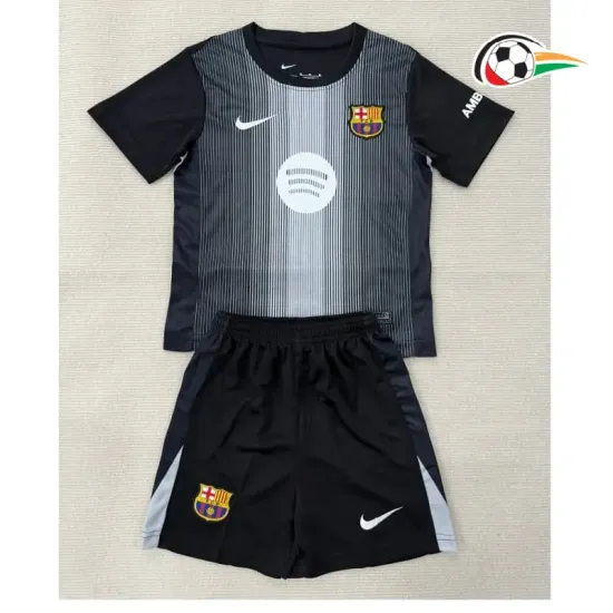 Camisa do Guarda-Redes Barcelona 2025/26 Infantil Preto