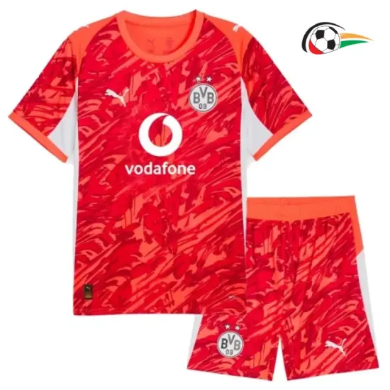 Camisa do Guarda-Redes Borussia Dortmund 2025/26 Infantil Laranja