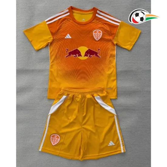 Camisa do Guarda-Redes Leeds United 2025/26 Infantil Laranja
