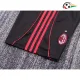 Camisa AC Milan Third 2000/01 Retrô Infantil Preto/Vermelho