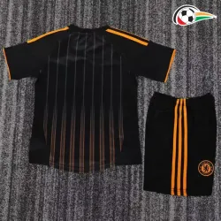 Camisa Chelsea Reserva 2010/11 Retrô Infantil Preto/Laranja