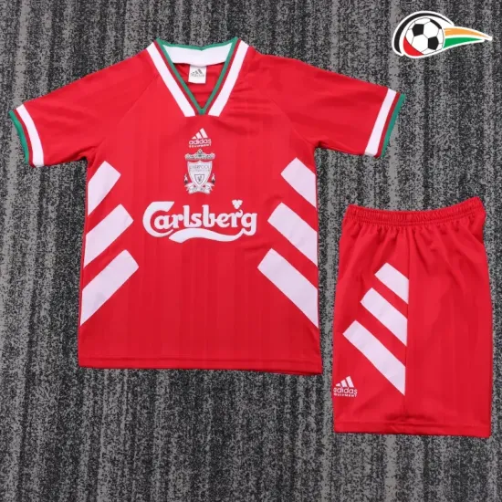 Camisa Liverpool Titular 1993/95 Retrô Infantil Vermelho