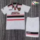 Camisa Manchester United Reserva 1998/99 Retrô Infantil Branco