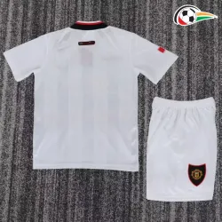 Camisa Manchester United Reserva 1998/99 Retrô Infantil Branco