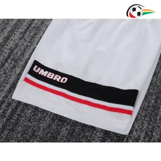 Camisa Manchester United Reserva 1998/99 Retrô Infantil Branco