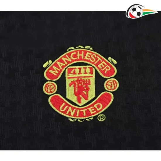 Camisa Manchester United Reserva 2003/04 Retrô Infantil Preto