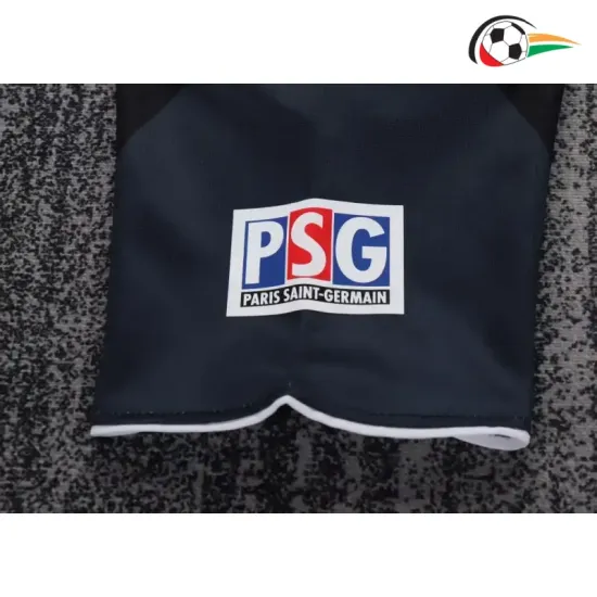 Camisa PSG Third 2001/02 Retrô Infantil Preto/Azul