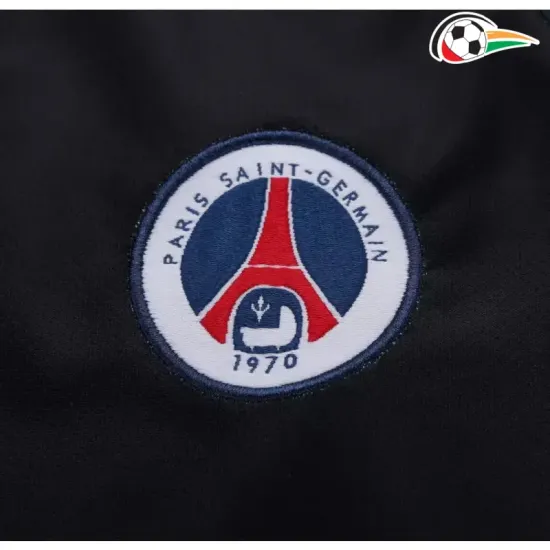 Camisa PSG Third 2001/02 Retrô Infantil Preto/Azul