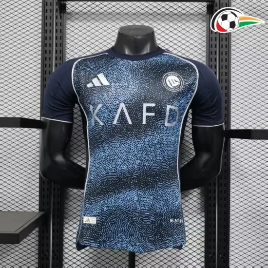 Camisa Al Nassr Reserva 2025/2026 Versão Jogador Azul