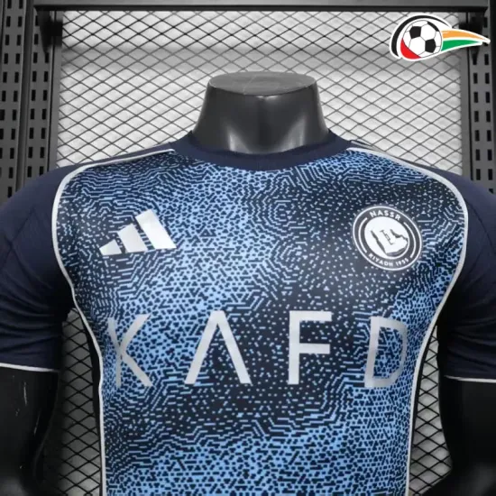 Camisa Al Nassr Reserva 2025/2026 Versão Jogador Azul