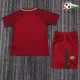 Camisa AS Roma Titular 2013/14 Retrô Infantil Vermelho