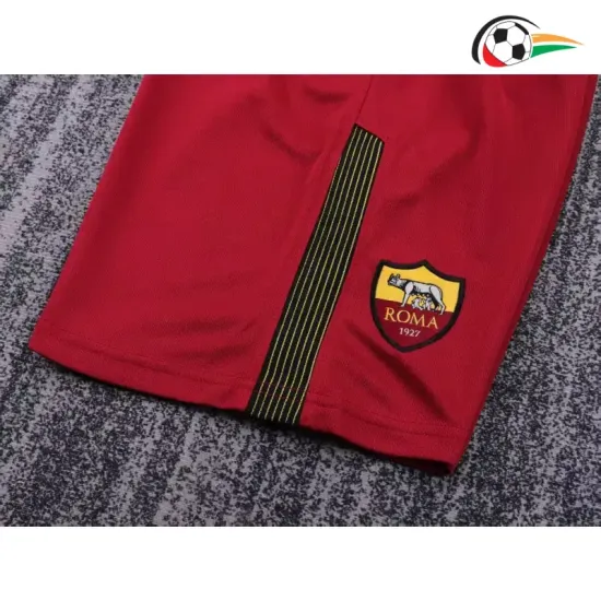Camisa AS Roma Titular 2013/14 Retrô Infantil Vermelho