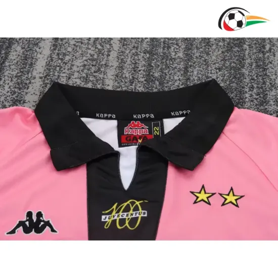 Camisa Juventus Reserva 1997/98 Retrô Infantil Rosa