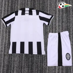 Camisa Juventus Titular 2014/15 Retrô Infantil Branco/Preto