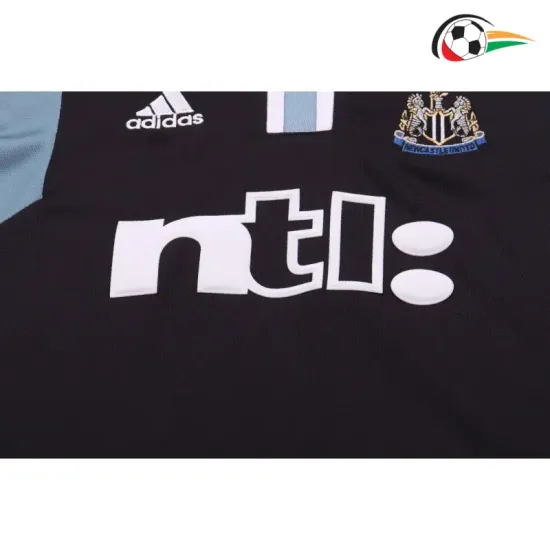 Camisa Newcastle United Reserva 2000/01 Retrô Infantil Preto