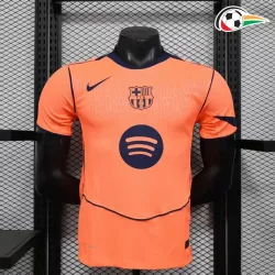 Camisa Barcelona Third 2025/26 Versão Jogador Laranja