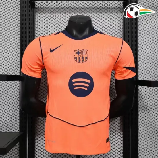 Camisa Barcelona Third 2025/26 Versão Jogador Laranja