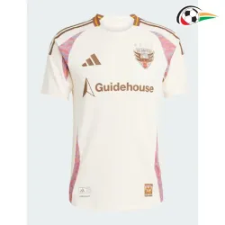 Camisa DC United Reserva 2025/26 Branco/Marrom
