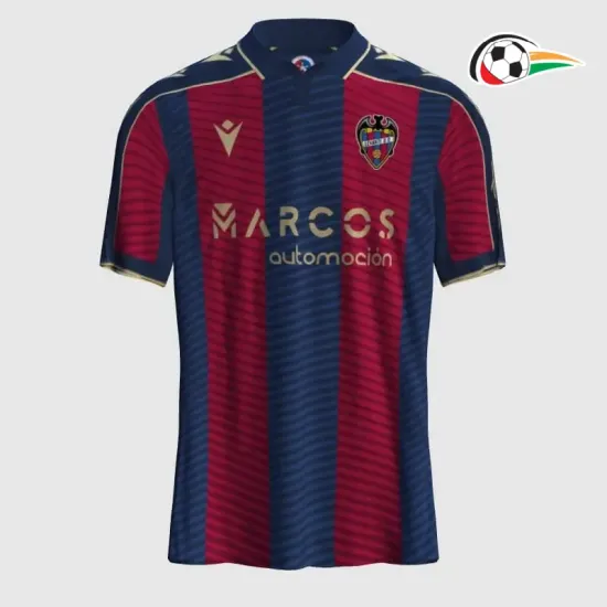 Camisa Levante UD Titular 2025/26 Azul marinho/Vermelho