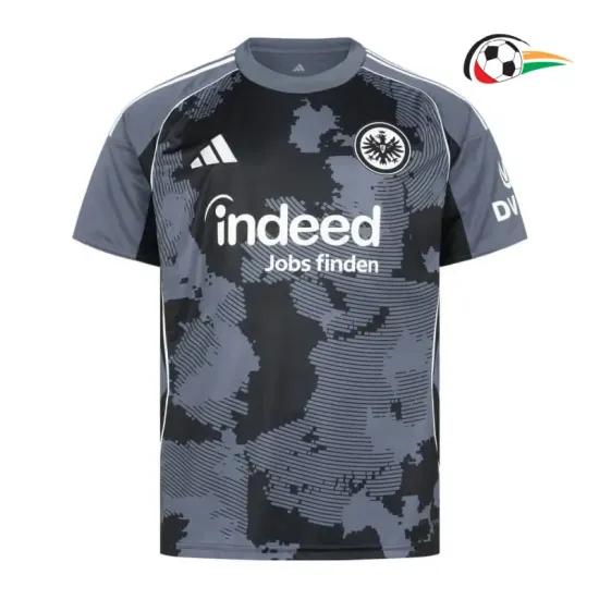 Camisa Eintracht Fráncfort Third 2025/26 Preto/Cinza