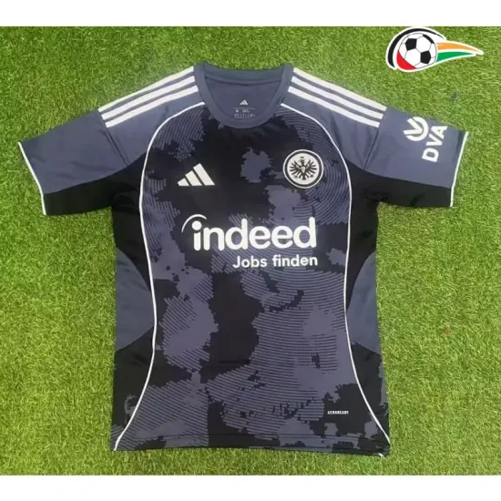 Camisa Eintracht Fráncfort Third 2025/26 Preto/Cinza