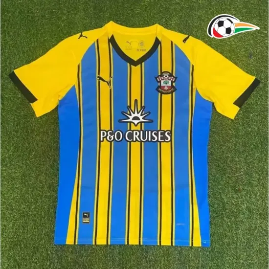 Camisa Southampton Reserva 2025/26 Amarelo/Azul