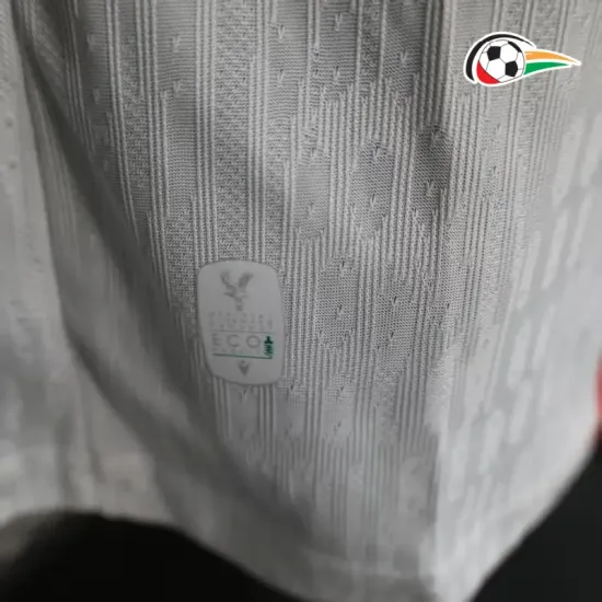 Camisa Crystal Palace Reserva 2025/26 Versão Jogador Branco/Azul/Vermelho