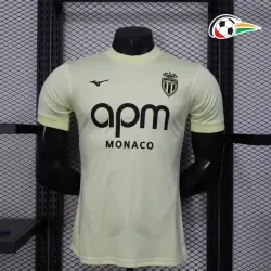 Camisa Monaco Third 2025/26 Versão Jogador Amarelo Claro