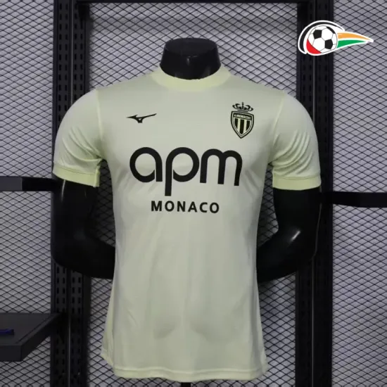 Camisa Monaco Third 2025/26 Versão Jogador Amarelo Claro