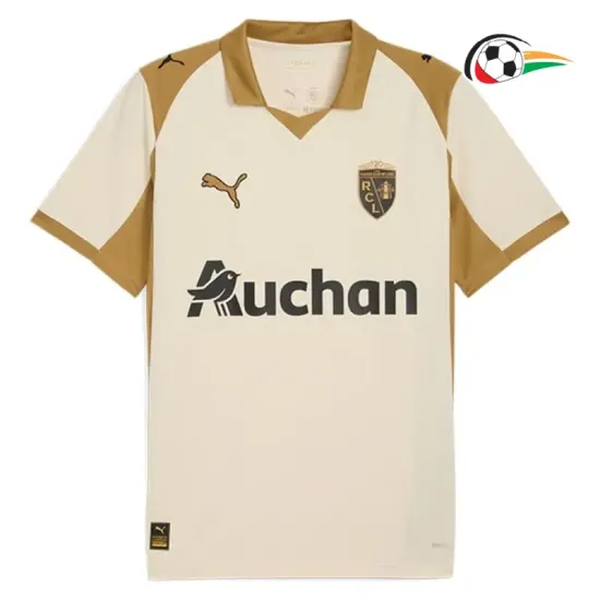 Camisa RC Lens Third 2025/26 Branco/Marrom