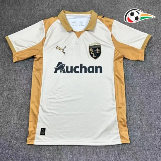 Camisa RC Lens Third 2025/26 Branco/Marrom