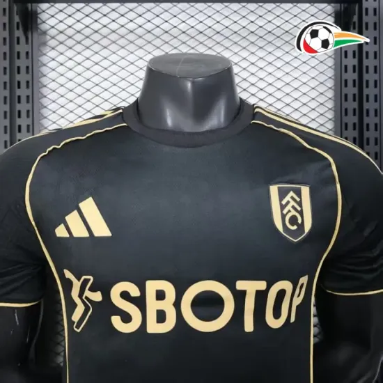 Camisa Fulham F.C. Third 2025/26 Versão Jogador Preto