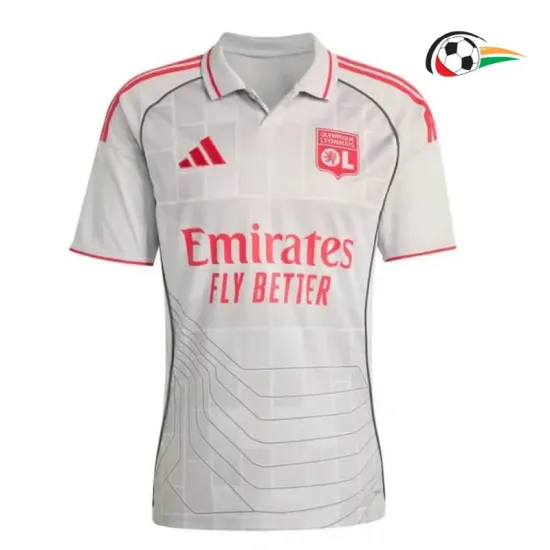Camisa Olympique De Lyon Third 2025/26 Cinza