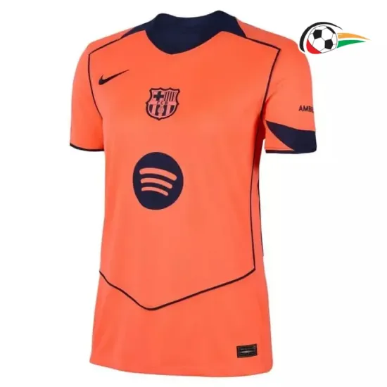 Camisa Barcelona Third 2025/26 Feminina Laranja