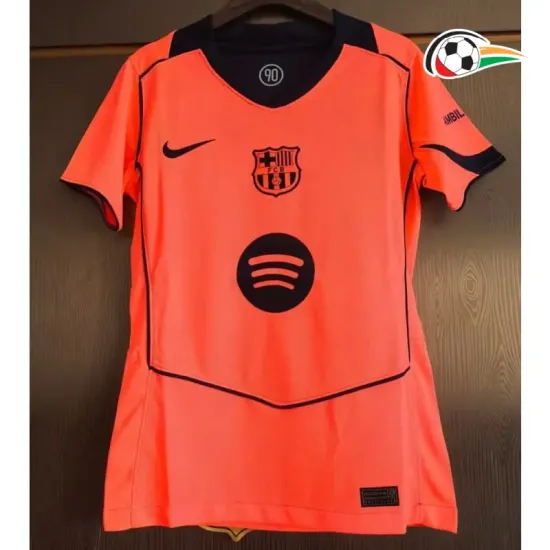 Camisa Barcelona Third 2025/26 Feminina Laranja