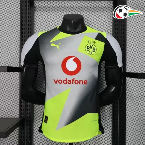Camisa Borussia Dortmund Reserva 2025/2026 Versão Jogador Amarelo/Preto/Cinza