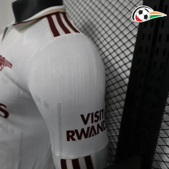 Camisa Arsenal Third 2025/2026 Versão Jogador ML Branco