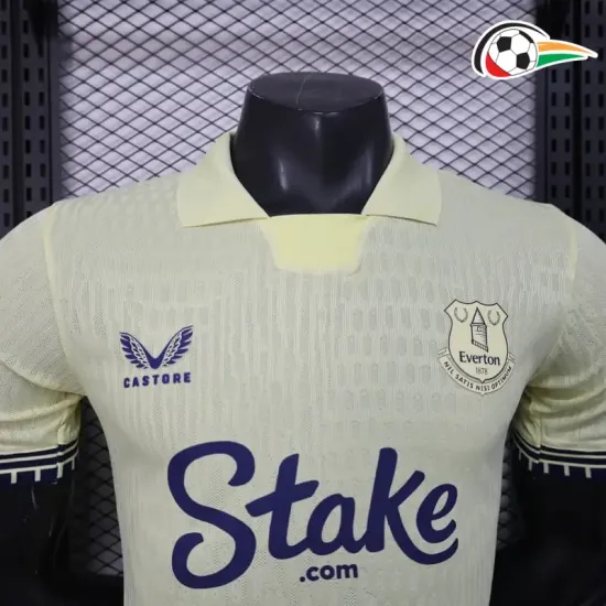 Camisa Everton FC Reserva 2025/2026 Versão Jogador Bege