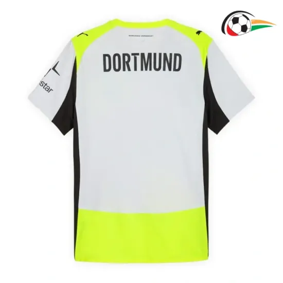 Camisa Borussia Dortmund Reserva 2025/2026 Amarelo/Preto/Cinza