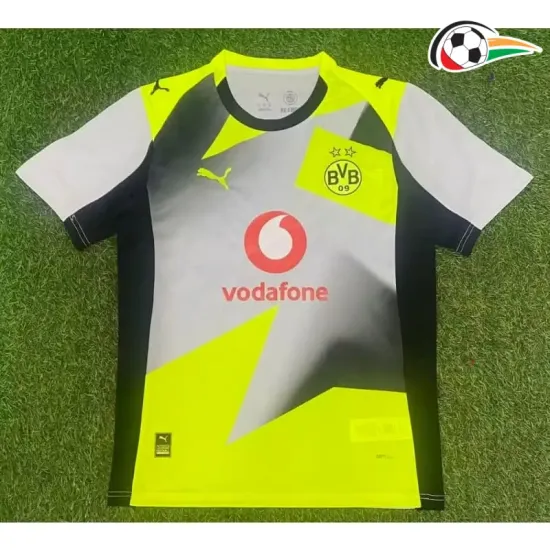 Camisa Borussia Dortmund Reserva 2025/2026 Amarelo/Preto/Cinza