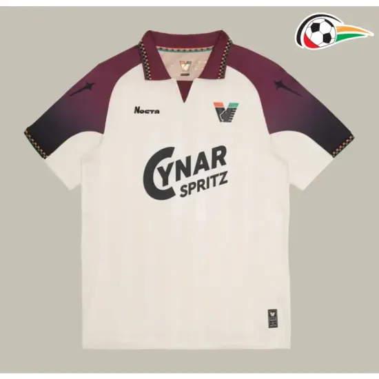 Camisa Venezia FC Reserva 2025/2026 Bege/Vermelho Escuro