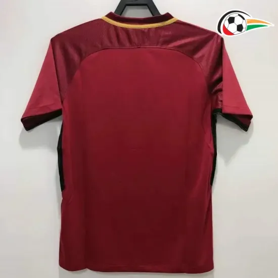 Camisa AS Roma Titular 2017/18 Retrô Vermelho